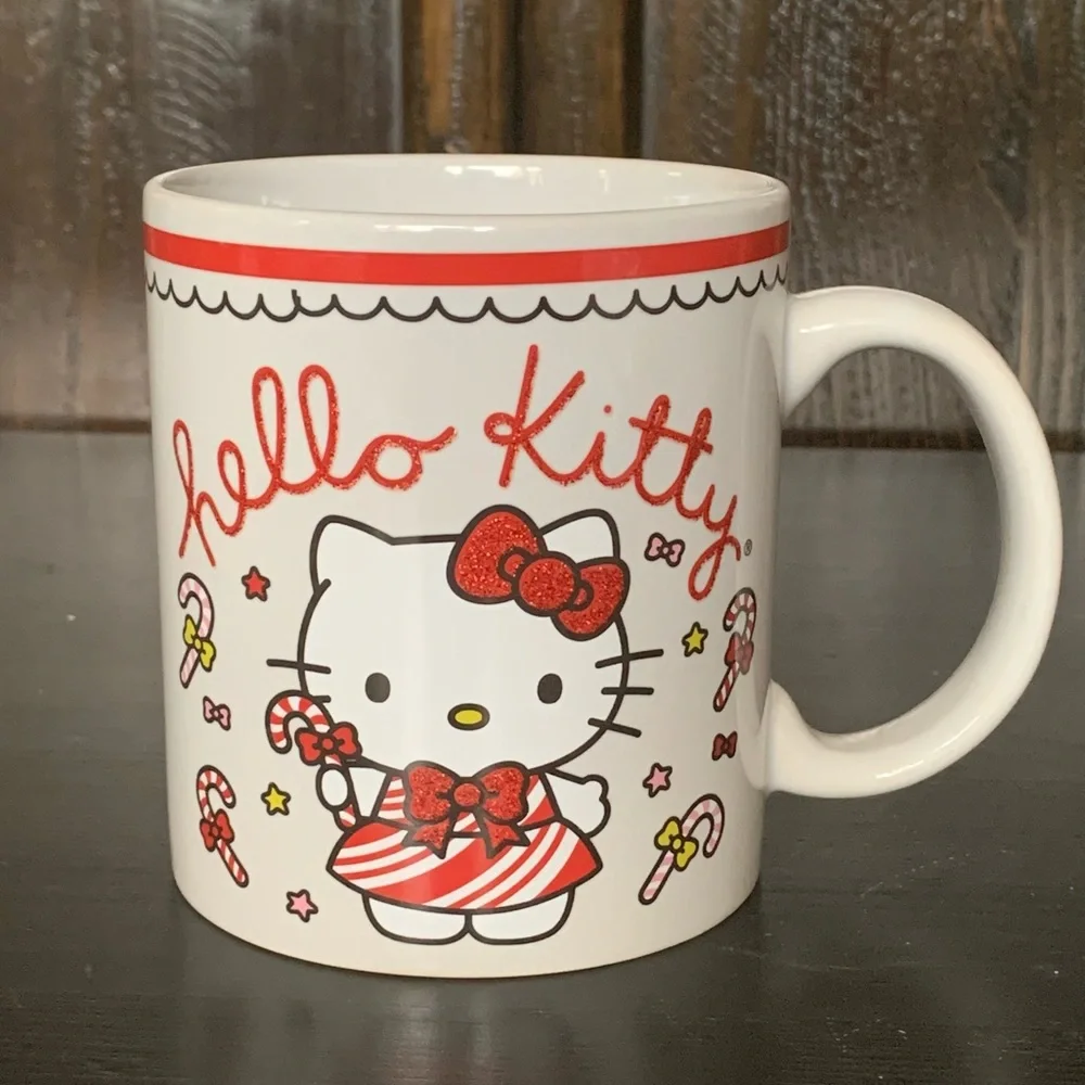 Hello Kitty Candy Cane Christmas Mug - Picture 1 of 9